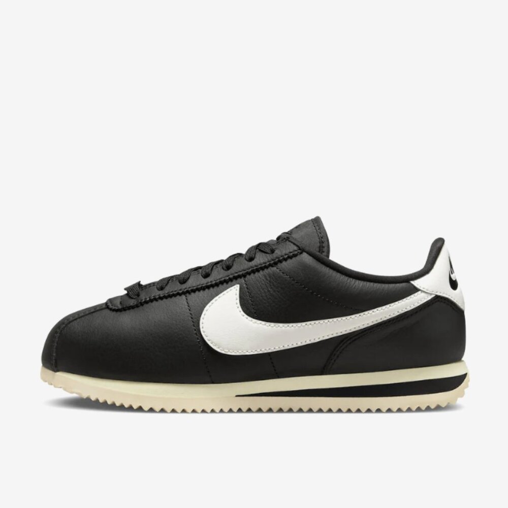 Nike Women's Cortez Leather Sneaker - Black/White